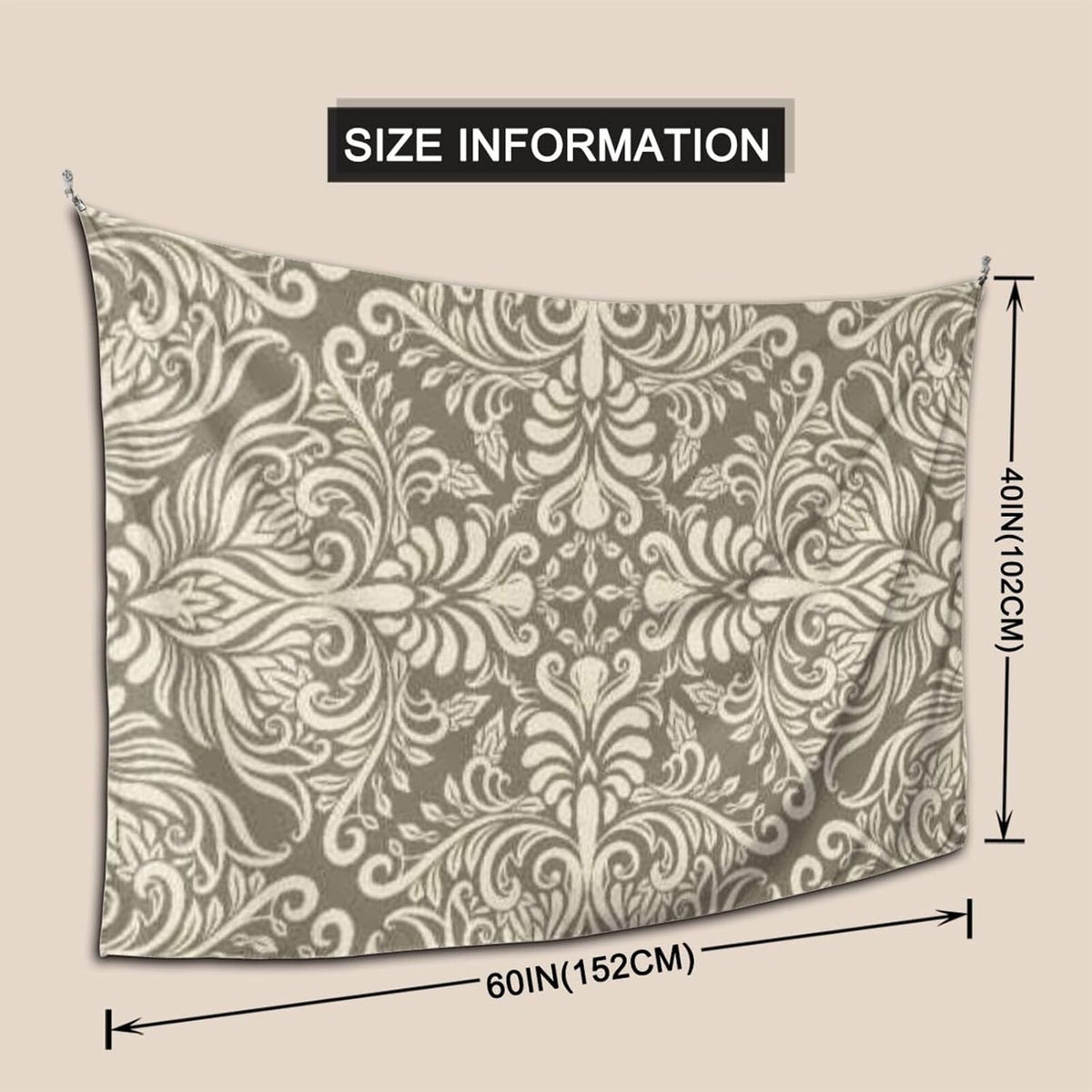 Vintage Pattern Soft Wall Tapestry Decor
