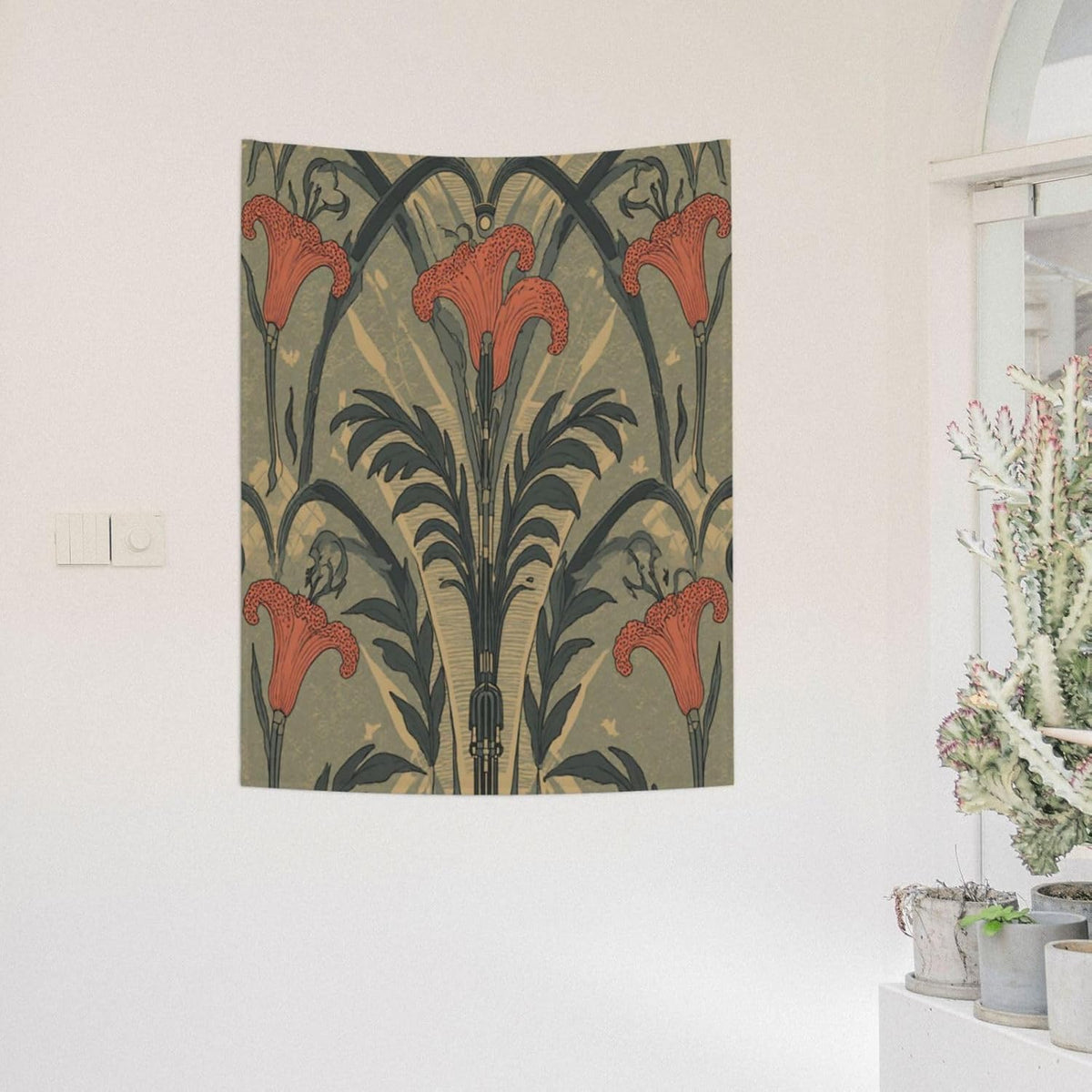 Bohemian Floral Wall Tapestry Home Decor
