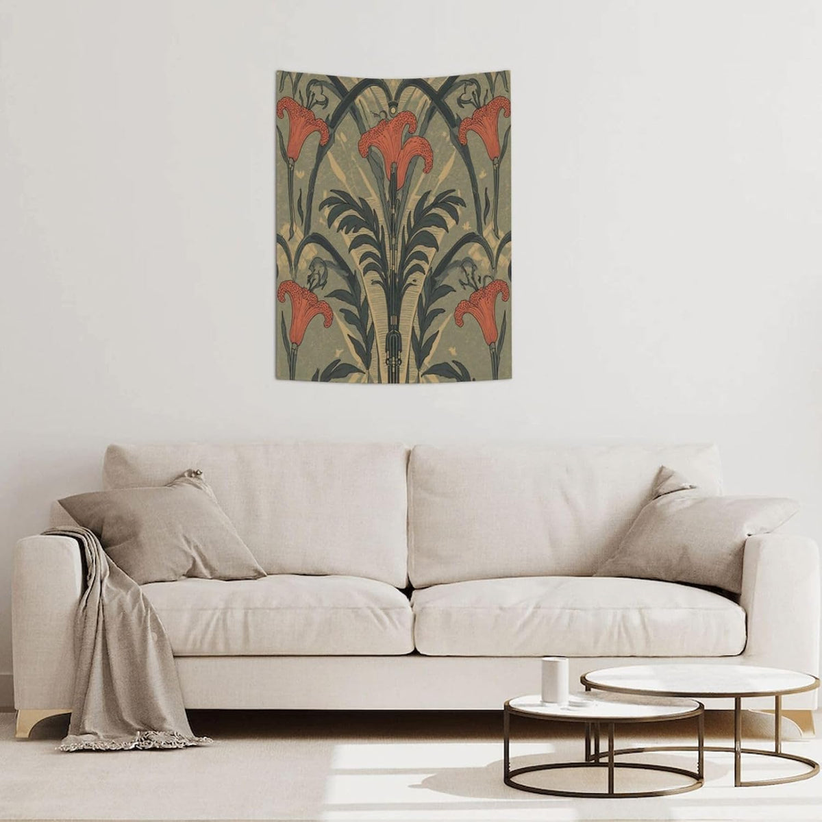Bohemian Floral Wall Tapestry Home Decor