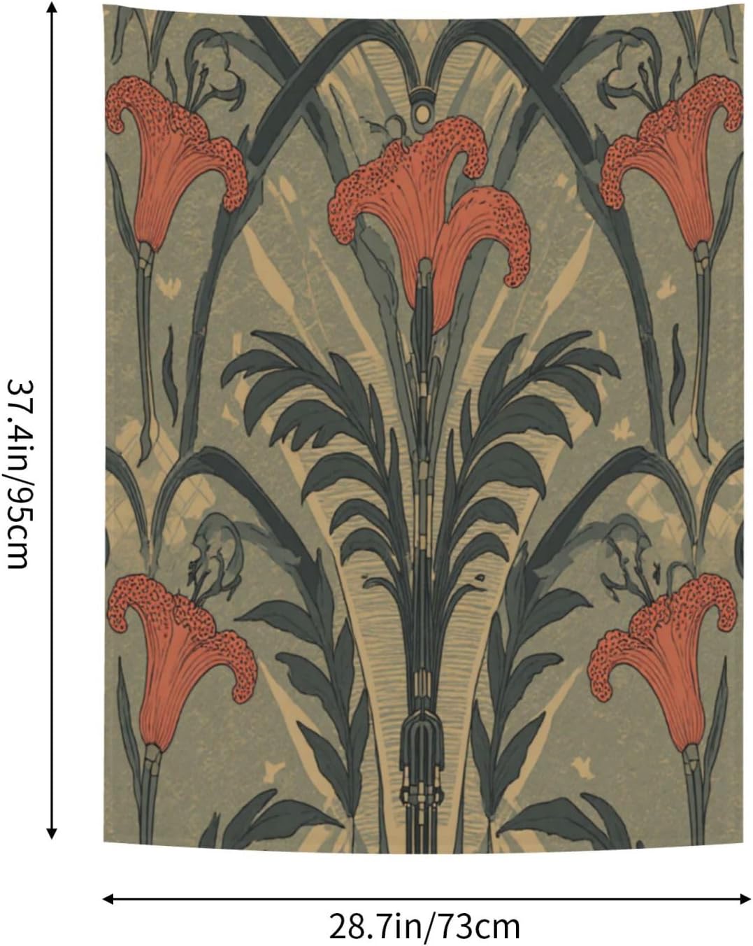 Bohemian Floral Wall Tapestry Home Decor