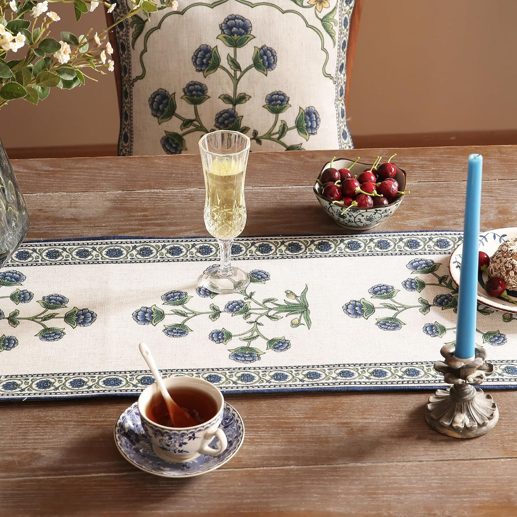 Elegant French Linen Table Runner