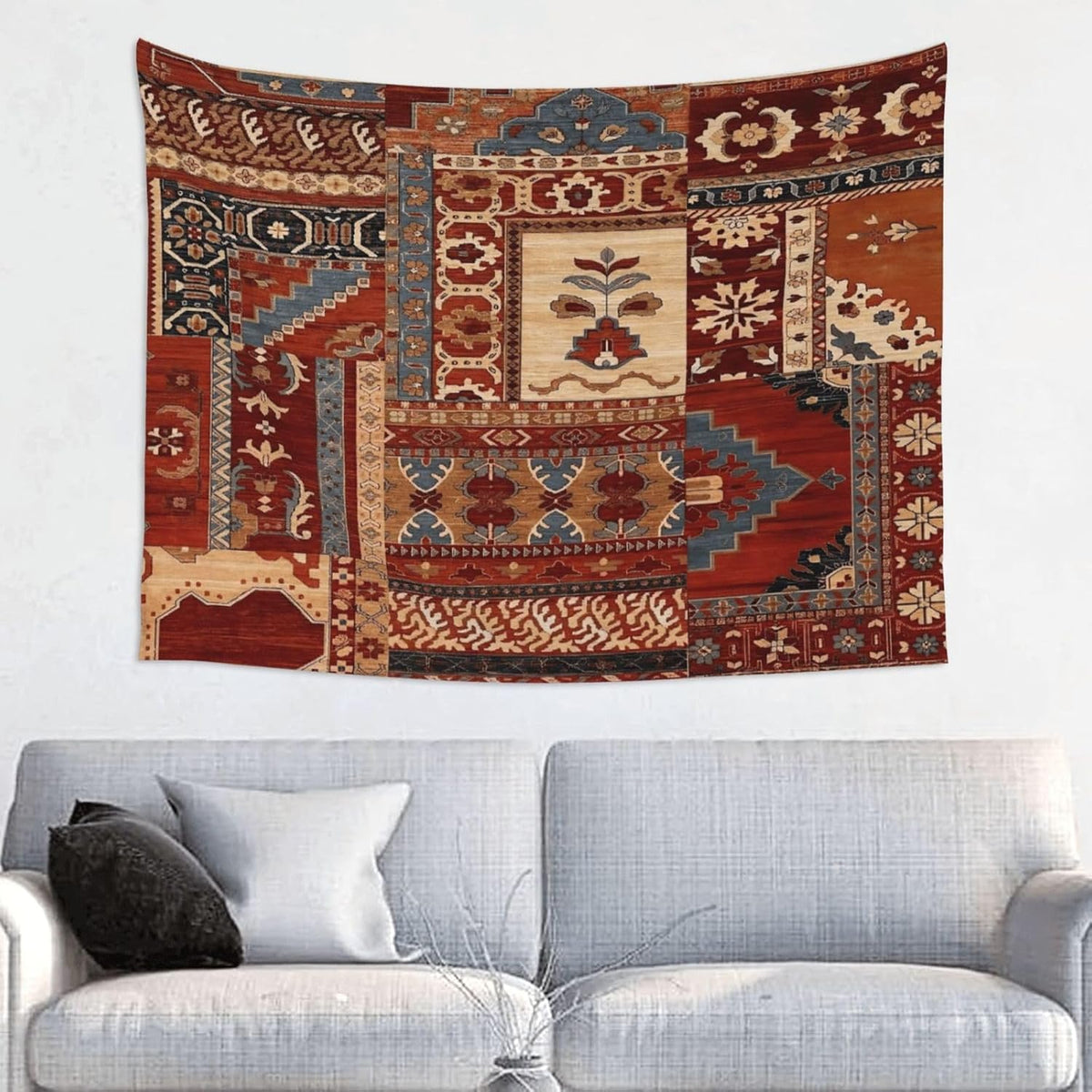 Vintage Art Fabric Wall Hanging Decor