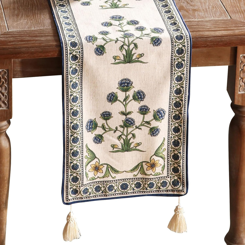 Elegant French Linen Table Runner