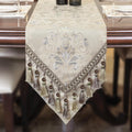 Luxury Apricot Jacquard Table Runner