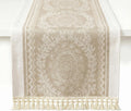 Jacquard Woven Tasseled Table Runner